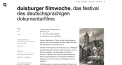 Desktop Screenshot of duisburger-filmwoche.de